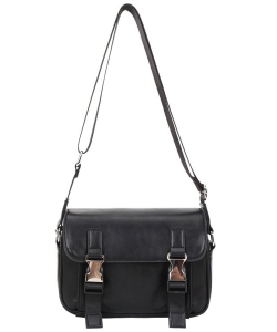 Leather Executive Messenger Bag MM-1037 BLACK
